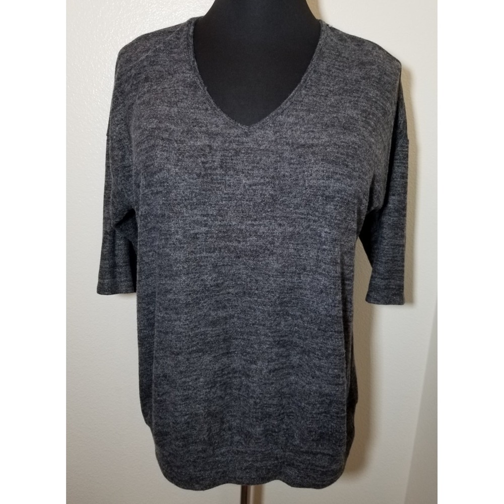 Torrid Super Soft Gray Sparkle Dolman Top Sz 0 Retro Minimalist Coastal City